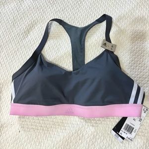 NWT addidas xl Grey sports bra